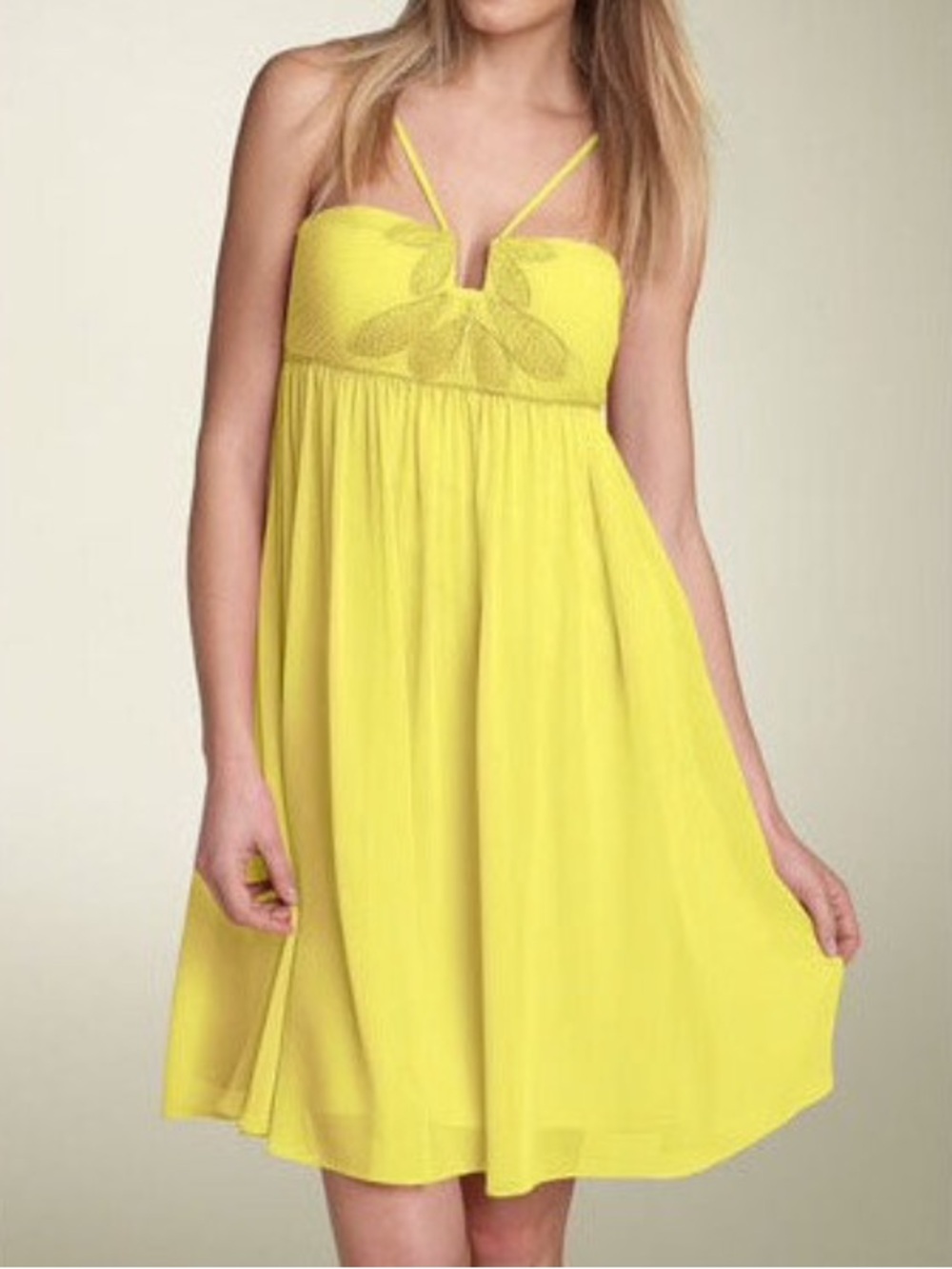 Nordstrom by JS Boutique Chiffon Babydoll Cocktail Dress